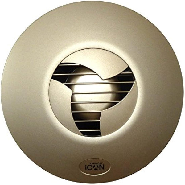 Airflow iCON 15 Fan Cover in Elegant Sandstone (Gold) – Designer Look for Bathrooms – Fits iCON 15 Extractor Fan