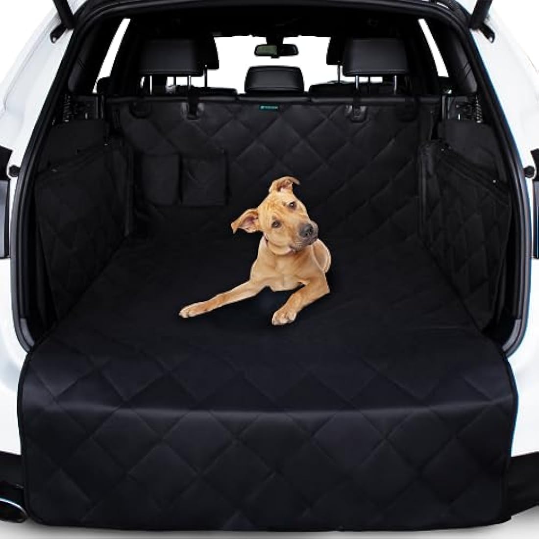 Paws Loving Car Boot Protector for Dogs - Heavy Duty 4 Layer Car Boot Cover - Waterproof Non Slip Large Universal Fit 4x4 Estate SUV