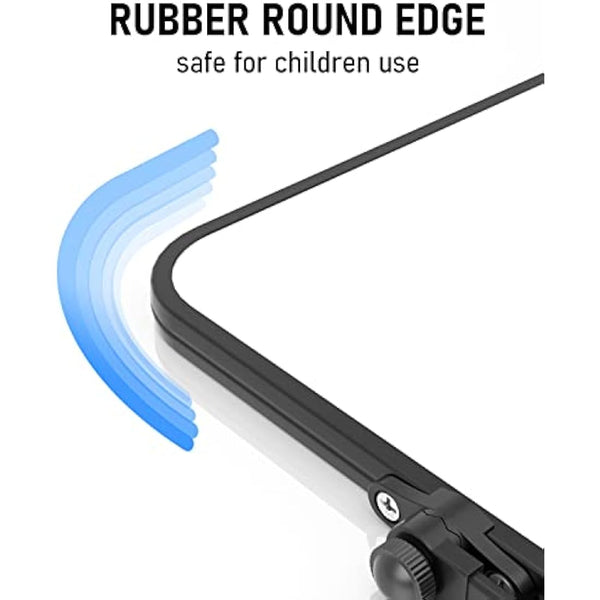 Nicpro Dry Erase Small Whiteboard A4 with Non-Slip Stand, 21 x 30 cm Double Sided Magnetic Desktop White Board with 8 Pens, Eraser, Magnet, Portable Writing Easel for Kid Drawing Student Classroom Use