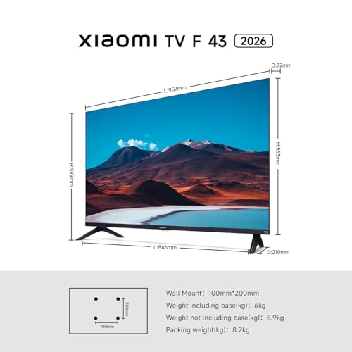 XIAOMI TV F Pro 75, 75 Inches (190 cm), 4K UHD QLED, Smart TV, Fire TV, HDR10+, Game Boost mode 120Hz, MEMC, Alexa Voice Control, 2GB+32GB, Works with Apple AirPlay