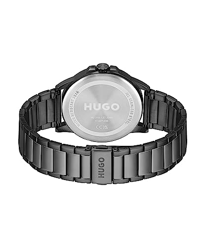 HUGO Analogue Quartz Watch for Men Collection #First - Available with Stainless Steel Bracelet or Leather Strap