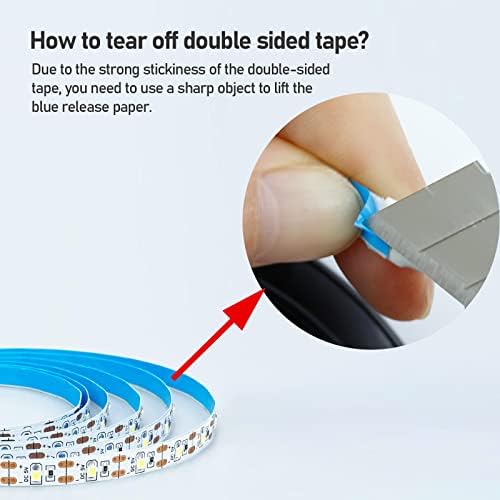 GOMING 5V USB LED Strip Light Red USB Powered 4M (2pcs x 6.6ft) 240LEDs Flexible SMD2835 No-Waterproof IP20 LED Tape Lights