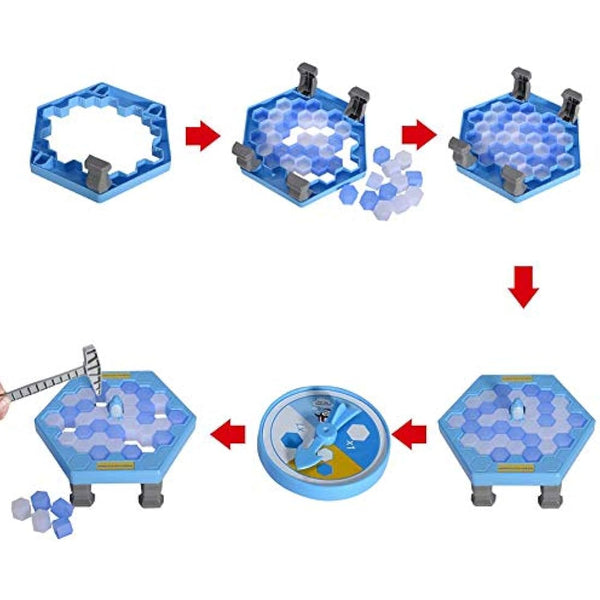 Guilty Gadgets Penguin Ice Pick Trap Game Board Family