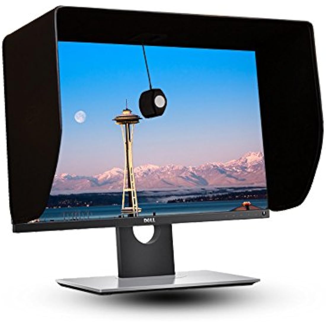 iLooker 25P 25-inch Thick Frame LCD LED Video Monitor Hood Sunshade Sunhood for Dell HP Viewsonic Philips Samsung LG EIZO NEC ASUS ACER BENQ AOC LENOVO iMac, Fits Monitor Frame Width 565-580mm