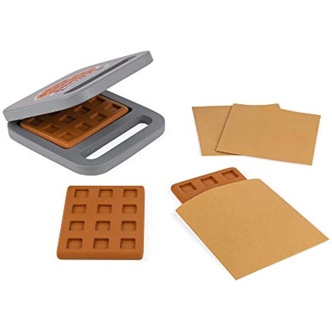 Janod - Crepes & Co Mobile Wooden Stand - Kitchen and Shopping Imitation Toys - 40 Accessories Included - from 3 Years Old, J06587