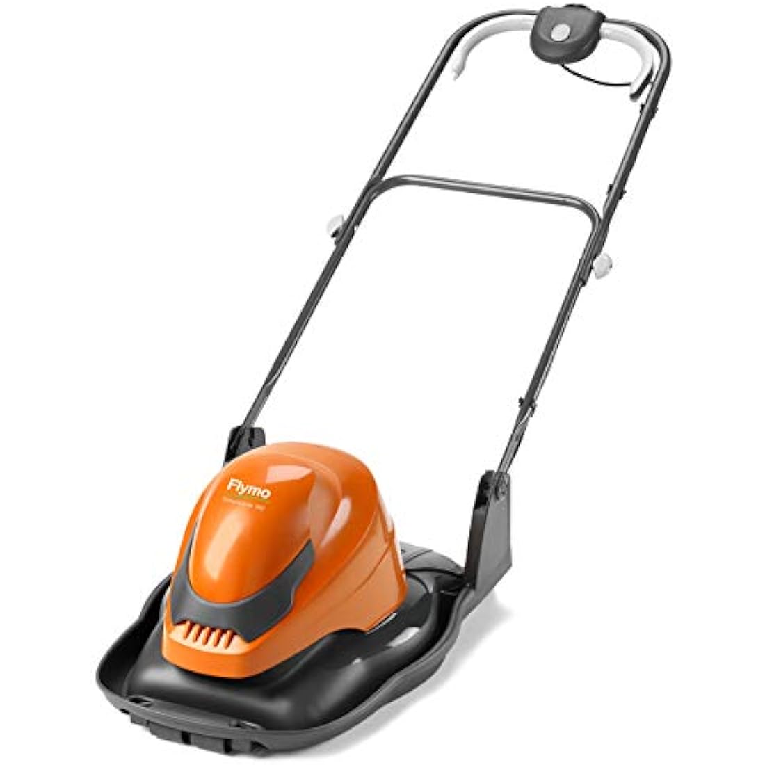 Flymo SimpliGlide 360 Hover Lawn Mower - 1800W Motor, 36cm Cutting Width, Folds Flat, 10m Cable Length, Orange and Grey