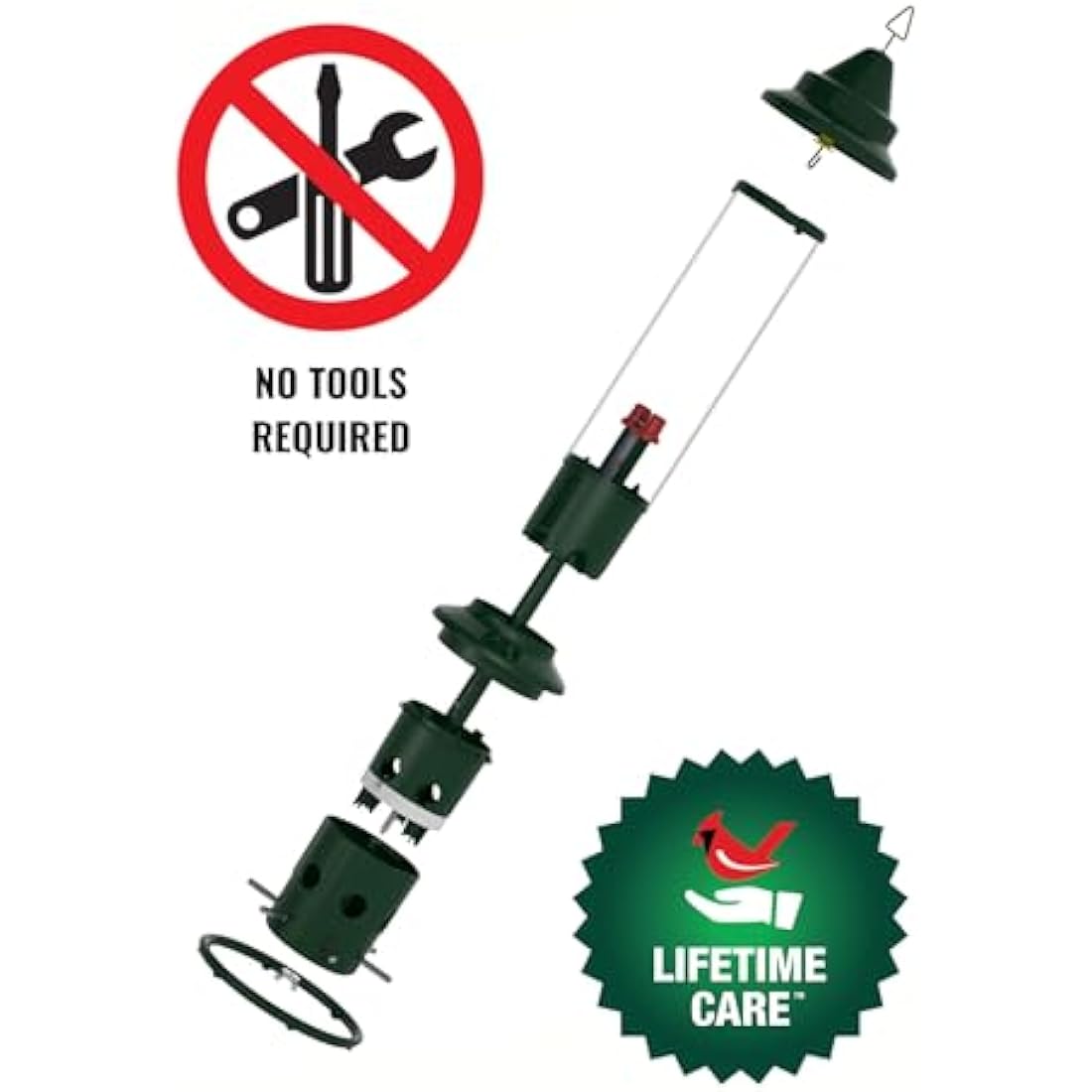 Jacobi Jayne 1024-V01 Feeder Buster Plus-Marauders Off Guaranteed Squirrel and Large Bird Proof/Metal, Green