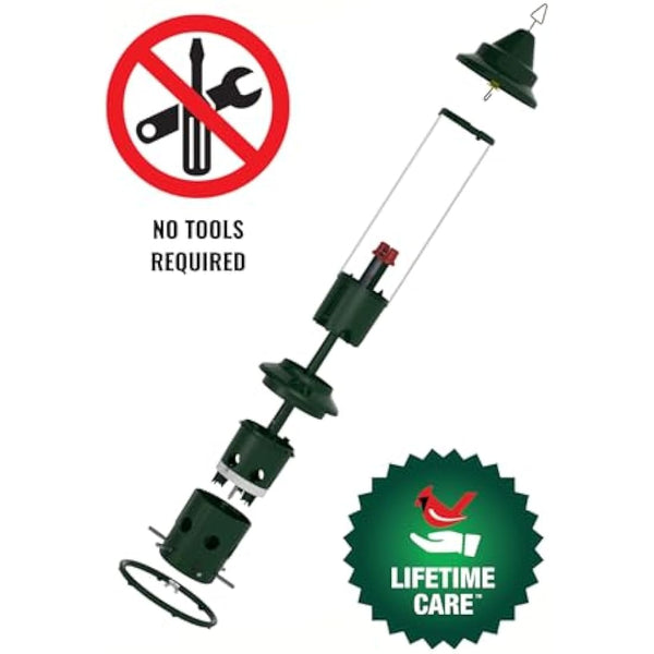 Jacobi Jayne 1024-V01 Feeder Buster Plus-Marauders Off Guaranteed Squirrel and Large Bird Proof/Metal, Green