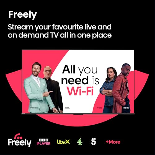 Hisense 40" 40E4QTUK FHD LED TV with Freely - Direct Lit LED, Dolby Audio, Natural Colour Enhancer, Games Mode, Sports Mode with Freely, Disney +, YouTube, Netflix