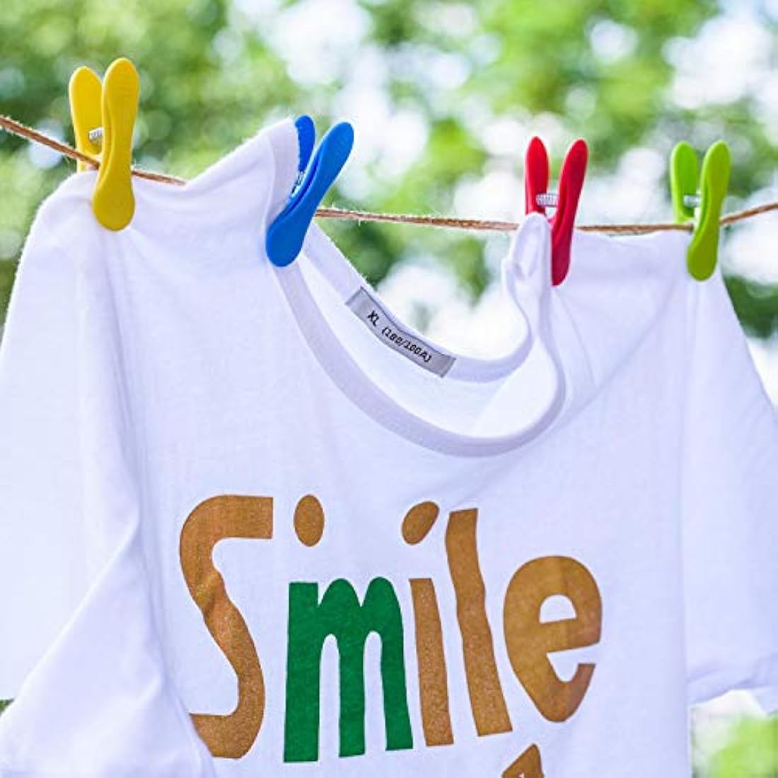 60 Pieces Clothes Pegs for Washing Line Washing Line Pegs Spring for Strong Grip,Soft Clip Non Slip Laundry Clothes Pegs, Washing Pegs Designed to Avoid Marks,UV Resistant for Indoor Outdoor (60 Pack)