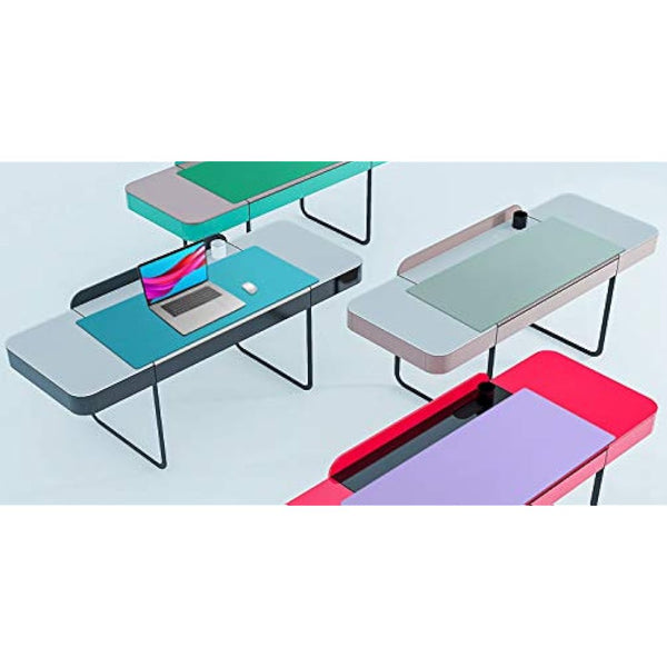 Aothia Desk Mat, PU Leather Desk Mat, Mouse Mat, Non-Slip Desk Protector, Waterproof Desk Writing Pad for Office and Home (91 cm x 43 cm, Brown)