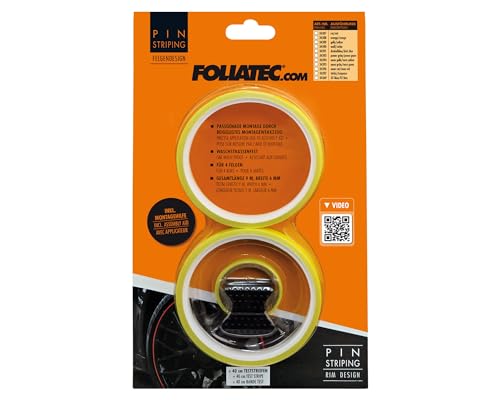 Foliatec FT34388 PIN-Striping rim design orange - Width 6mm: 4x2,15 meter