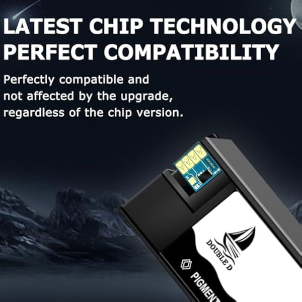 DOUBLE D 913A Ink Cartridges,Not Affected by Upgrade,for HP 913 913A Ink Compatible with HP PageWide MFP 377dw 352dw PageWide Pro 477dw 452dw p57750dw 452dn 552dw 577dw 577z,4 Pack (BK/C/Y/M)