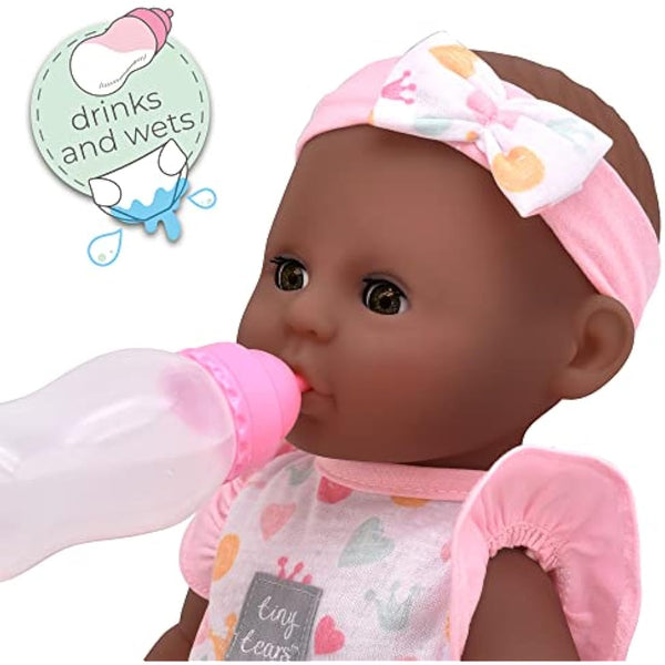 John Adams | Tiny Tears - Baby Classic - 38cm crying and wetting doll: One of the UK's best loved doll brands! | Nurturing Dolls | Ages 18m+