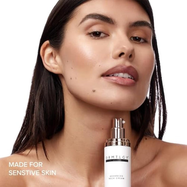 DRMTLGY Advanced Neck Firming Cream - Tightening & Lifting Sagging Skin, Peptides & Vitamin E, 1.8 oz