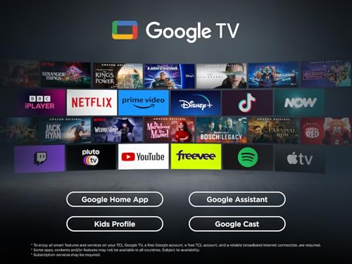 TCL 75Q6C-UK QD-Mini LED TV, 4K HDR Premium 1000nits, Smart TV Powered by Google TV (Dolby Vision IQ & Atmos, Onkyo 2.1 Sound System, 144Hz Motion Clarity Pro, 2025 New Model)