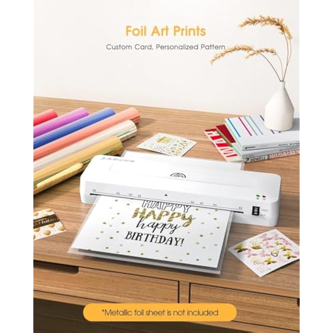 A3 Laminator, Laminator Machine 13 Inches for A3/A4/A5/A6 with Laminating Pouches,Paper Trimmer,for Home Office School