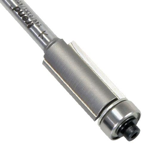 Trend Professional Guided Trimmer, 1/2 Inch Shank, 12.7mm Cut Diameter, 50mm Cut Length, Tungsten Carbide Tipped, 46/23X1/2TC