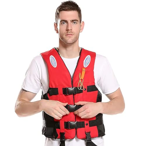 Swim Jacket - Paddle Board Life Jacket for Adult Adjustable Buoyancy Aids Swim Safety Snorkeling Vest for Kayaking Floatation Device Surfing Outdoor WaterSports(Blue,XL)