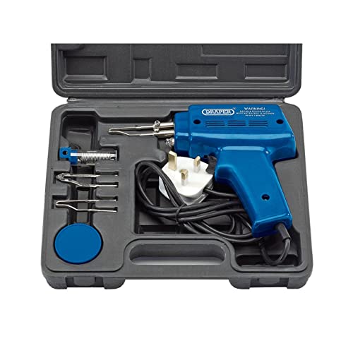 Draper 71420 5-Piece 230-Volt 100-Watt Soldering Gun Kit, Blue