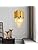 AHXIAOZN Gold Crystal Wall Lights, 3 Tiers Crystal Wall Sconces Lights, E14 Crystal Wall Sconce Light for Bedroom Living Room Kitchen Hallway Stairs Restaurant Hotel Lighting