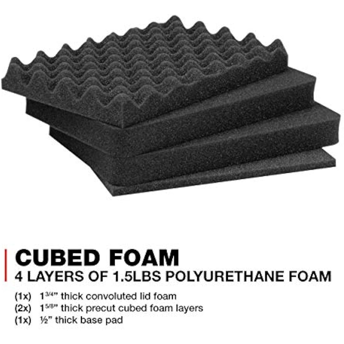 Nanuk 915 Waterproof Hard Case with Foam Insert - Red (915-1009)