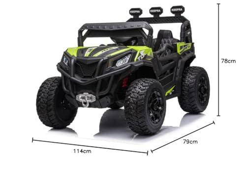 RZR Turbo UTV-MX-ii *2 SEATER* 24V 4x Motors 4x4 Electric Kids Ride On Car (White)