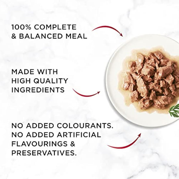 Gourmet Mon Petit Intense Tuna, Salmon and Trout Adult Wet Cat Food 6x50g, Pack of 8