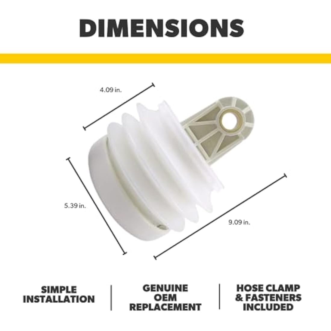 Dometic SE230980 Pump Bellow Kit, White, ‎9.09 x 5.39 x 4.09 inches