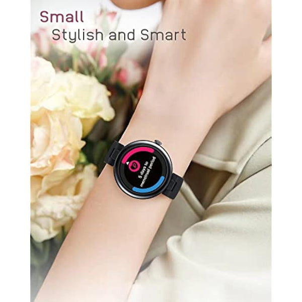 SHANG WING Lynn Smartwatches for Women,1.1inch Display Screen Fitness Watch for Women,Small Stylish Smart Watch with Pedometer Sleep Monitor SpO2-Monitor Heart Rate Fitness Watch for Android iOS