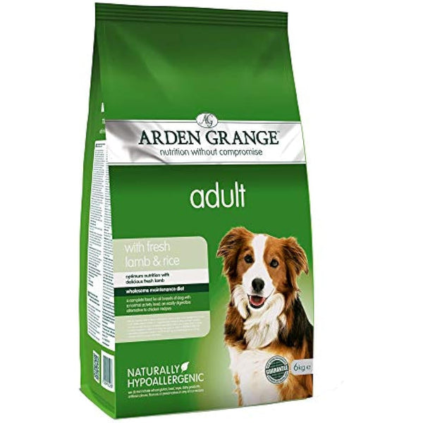 Arden Grange Adult Dry Dog Food with Fresh Lamb and Rice, 6 kg