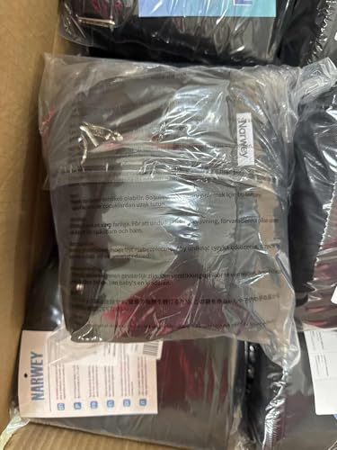 Narwey for Ryanair Cabin Bag 40x20x25 Underseat Ryan Air Bag Foladble Travel Duffel Hospital Carry on Hand Luggage Holdall Weekend Overnight Bag for Women and Men 20L (Beige with Green Straps)