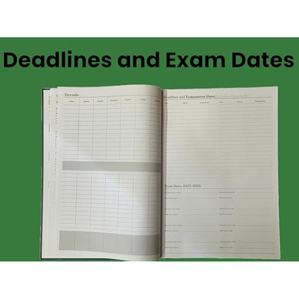 2025-2026 Academic Diary A4 Day to a Page DAP Appointment Mid Year Planner- YELLOW