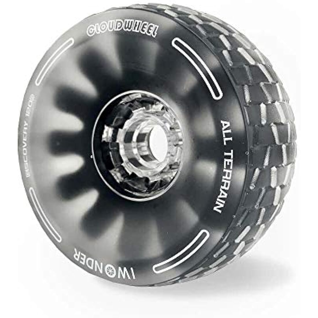 IWONDER Cloud Wheel 120mm Discovery Electric Skateboard Wheels Patented Damping Foam Core All Terrain Off Road Translucent Urethane Longboard Wheels（Not Applicable to Hub Motor