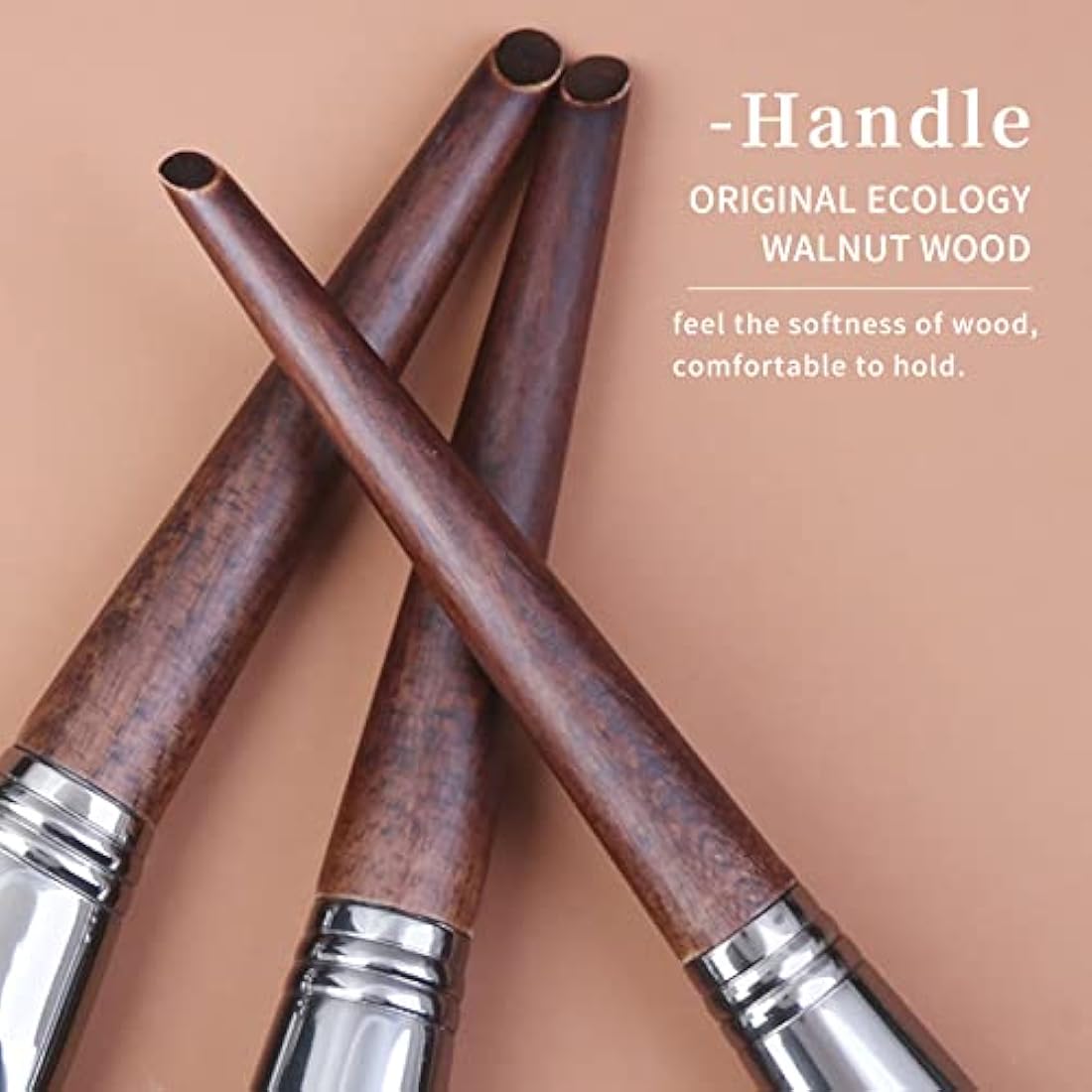 ENZO KEN Deluxe Natural Goat Hair Makeup Brush Set with Case, Makeup Brushes Set Professional, 24 Cosmetic Brushes, Wooden Makeup Brushes, Natural Bristle Makeup Brush.