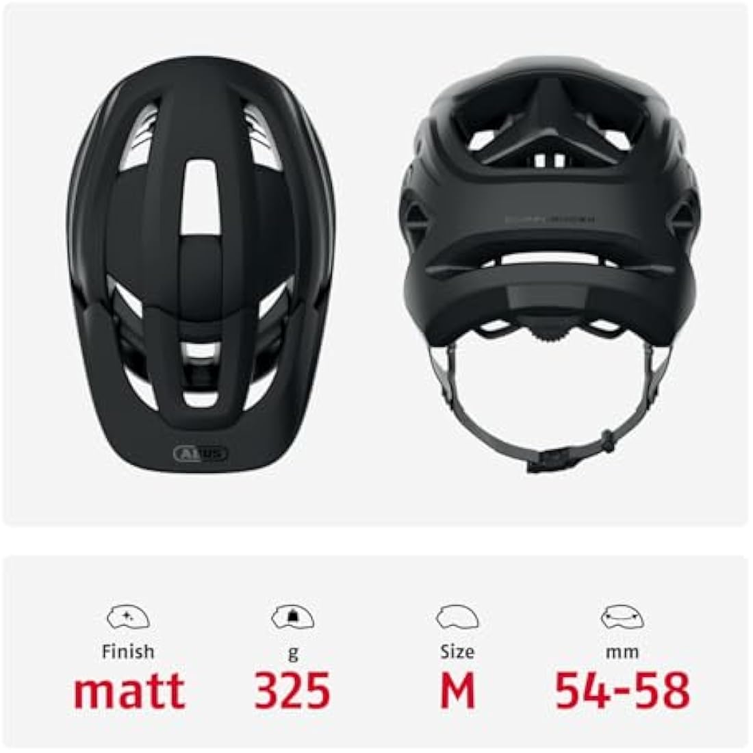 ABUS CliffHanger MTB helmet - bike helmet for demanding trails - with large ventilation openings & TriVider strap system - for men and women