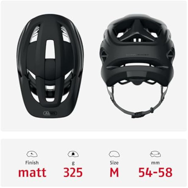 ABUS CliffHanger MTB helmet - bike helmet for demanding trails - with large ventilation openings & TriVider strap system - for men and women
