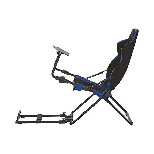 X-Rocker Steering Wheel Stand, Foldable Racing Wheel Stand with Seat Fixing Rod, Adjustable Height, Adjustable Angle, Suitable for Logitech, XBOX, Madcatz, Playstation, Racing Wheel Stand - Black