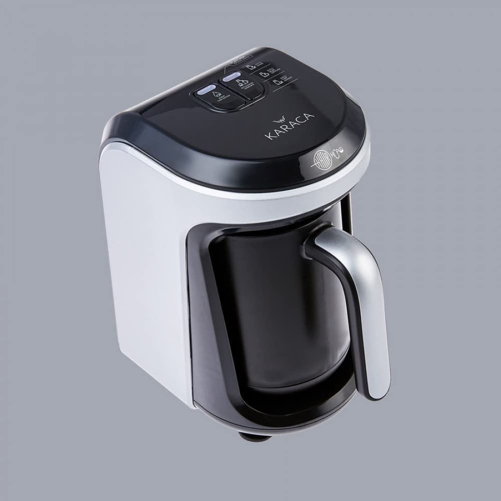 KARACA Hatr Hps Turkish Coffee Machine and Milk Steamer, Automatic One-Button Turkish Coffee Brewing Pot, Serve 5 Cups of Turkish Coffee at