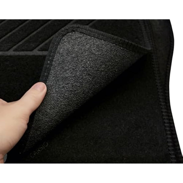 Carsio Carpet Car Mats For Toyota C-HR 2017 to 2024 Tailored Fit Floor Mat Set Complete Accessory Black Custom Fitted - All Weather, Anti-Slip Backing & Black Trim