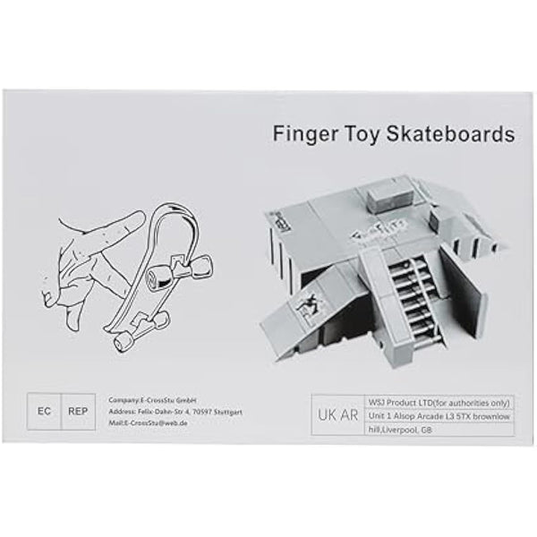 IOUGDSEC Skate Park Kit Ramp Parts for Finger Skateboard Park Kit Part Training Props with 4 Finger Decks 2 Finger Bike 1 Pair Skates and 1 Scooters