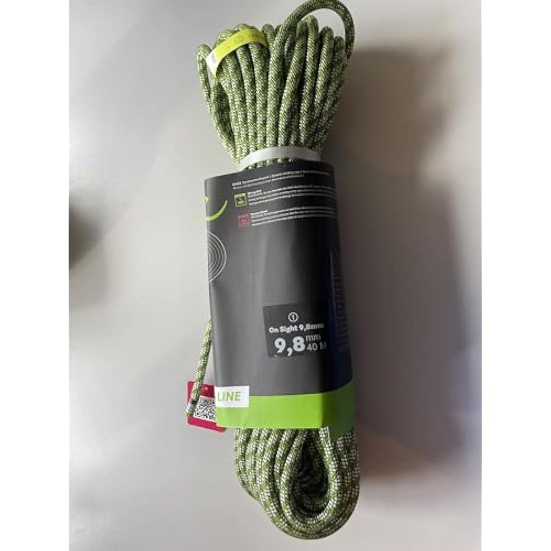 Edelrid On Sight Climbing Rope 9.8 mm (Dynamic Single Rope), Colour: Green, Size: 40 Metres