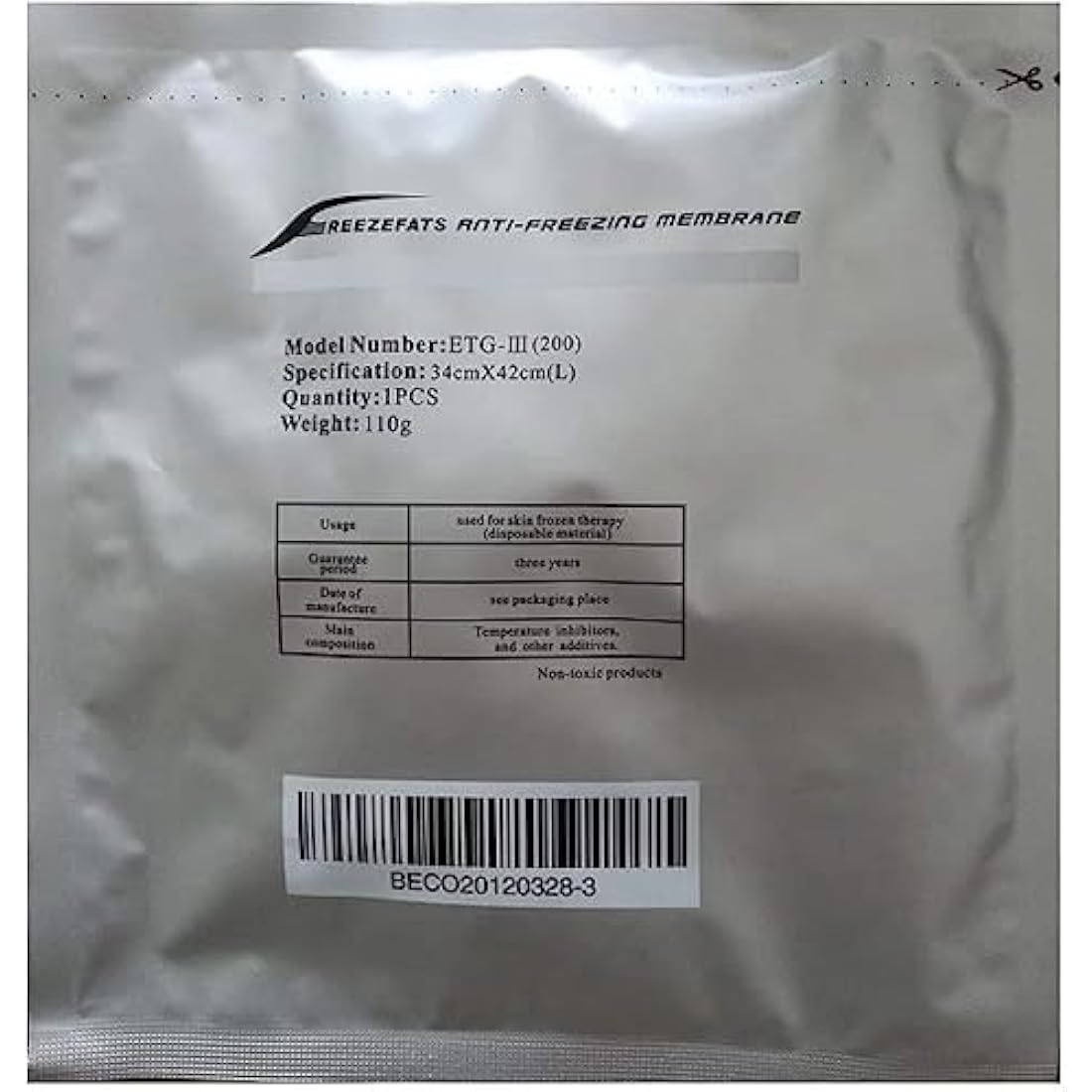 10 X Antifreeze Membranes Anti Freeze Pads for Cryolipolisis Device. NATUREGURU Medical Quality for Professionals & Private Individuals, Normalize CEE. (LARGE (34X42cm))