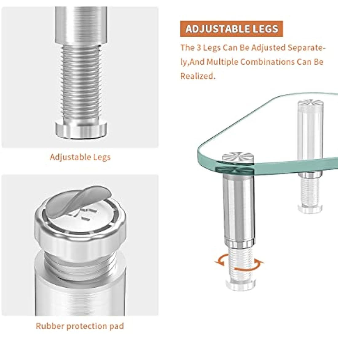 Hemudu 2 Pack Computer Monitor Stand Riser/Triangle Save Space Desktop Corner Stand for Computer, Laptop,HD01T-203P