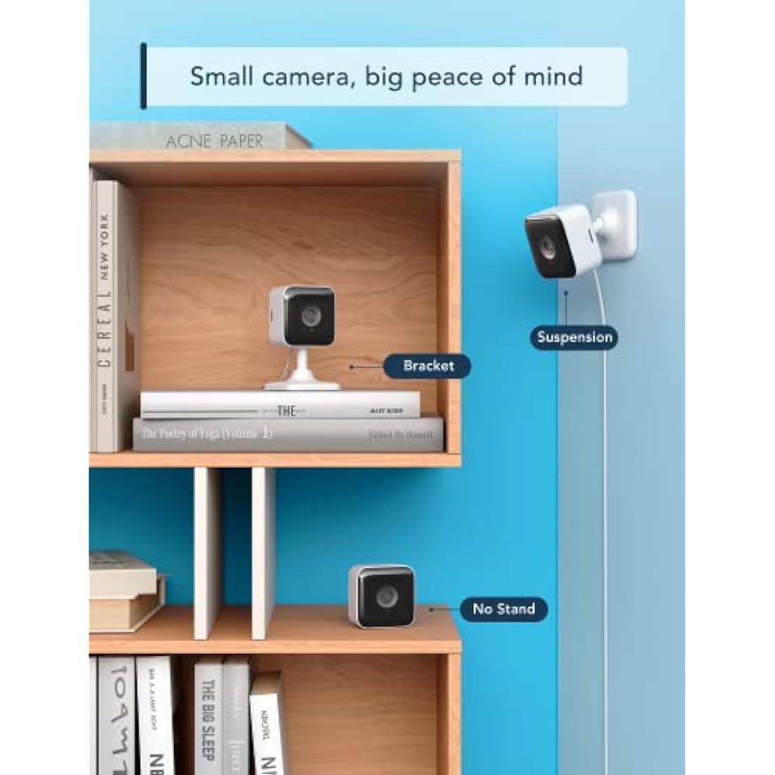 GNCC Indoor Camera 1080P Security Camera 2 Packs CCTV Camera House Security, Home Security Cam, Motion/Sound Detection, 2-Way Audio, Night Vision, Real-Time Alert, SD&Cloud, 2.4G WiFi