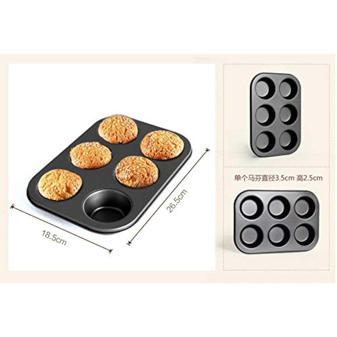 8-Piece Non Stick Bakeware Set Baking Set- with Muffin Tray, Oven Tray, Cake Pan, Loaf Pan & Spring Form Cake Tin