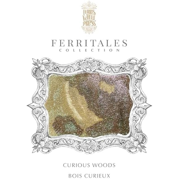 Ferris Wheel Press Fountain Pen Ink, FerriTales Collection, Ash Brown with Duochrome Green/Pink Shimmer, 85ml