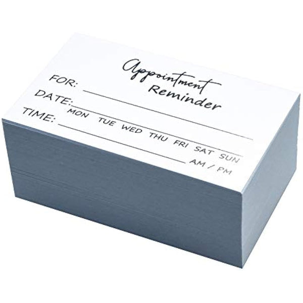 105 Appointment Card Minimalist Client Appointment Card Salon Makeup Artist Hair Stylist Nail Artist Beauty Care White