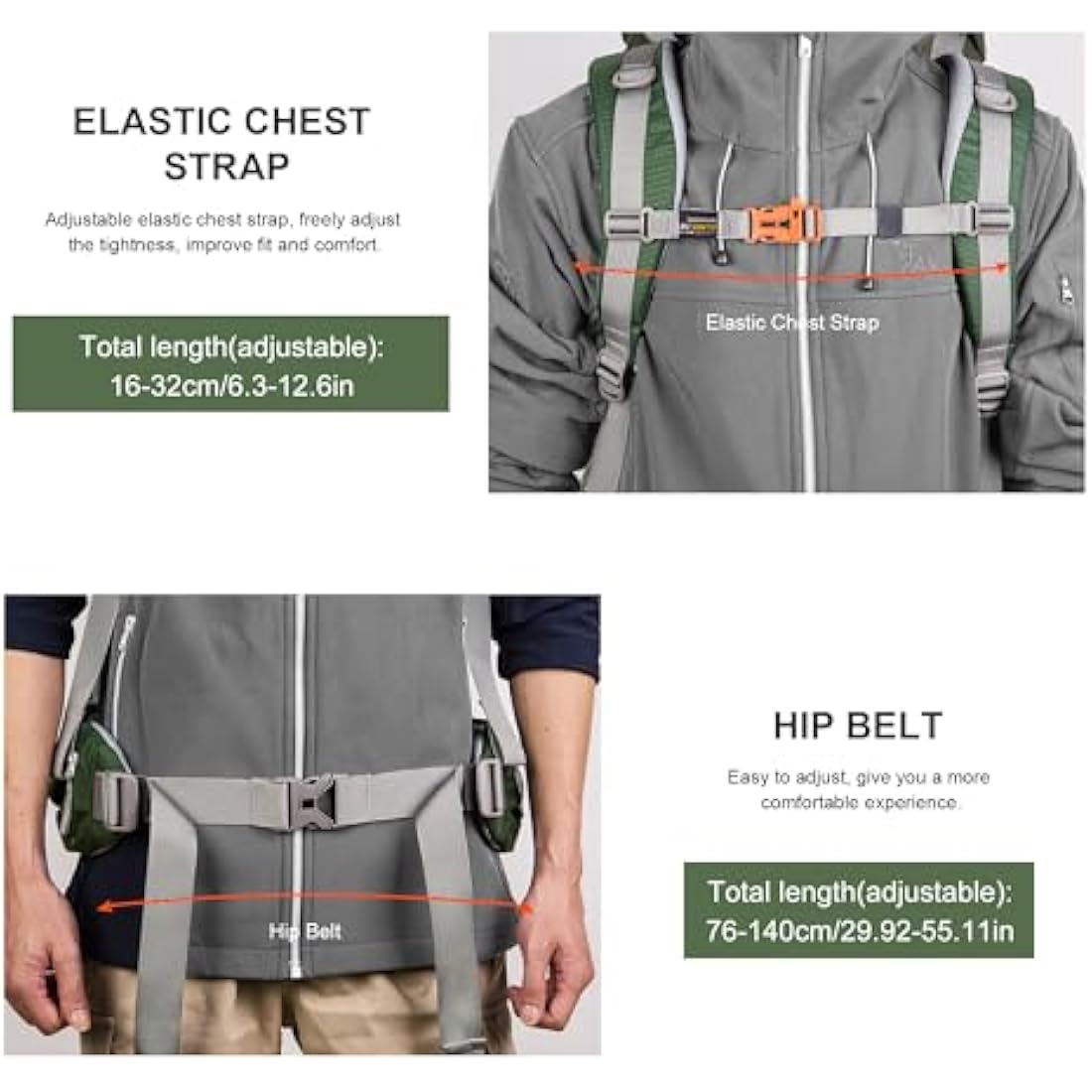 MOUNTAINTOP 70L Hiking Backpack water-resistant Internal Frame Backpacks Large Trekking Mountaineering Rucksack with Rain Cover for Men Women Cover Outdoor