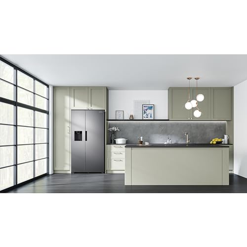 Samsung American Style Fridge Freezer with SpaceMax Technology, Power Cool and Power Freeze Technology, Black, RS62DG5003B1E